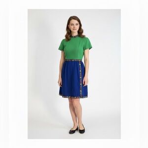 Lanz Marshall Fields Wool Dress Green Size 9